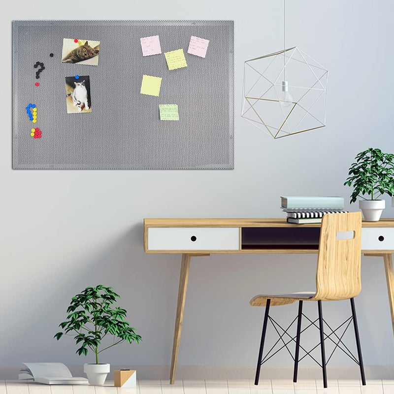 JILoffice Bulletin Board, Magnetic Board 36 x 24 Inch, Great Wall Mounting Board with 40 Magnets, Decorative Board for Photos and Messages for Office Home and School - Image 4